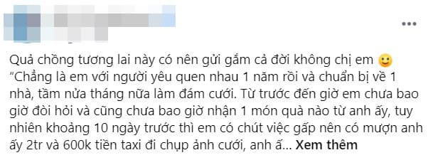 vay tiền chồng sắp cưới  2