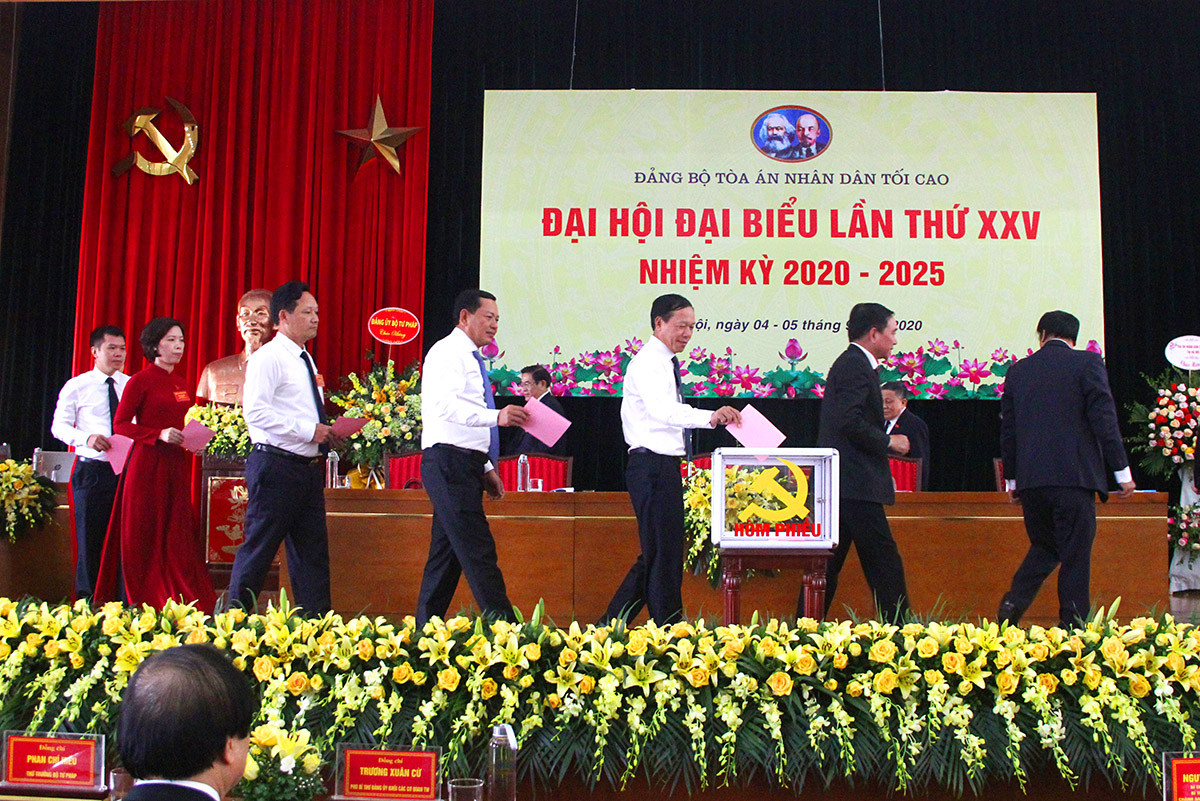 Chùm ảnh: Đại hội Đảng bộ TANDTC nhiệm kỳ 2020-2025