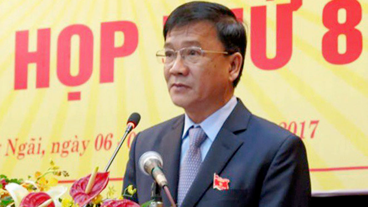 Thủ tướng quyết định thi hành kỷ luật nguyên Chủ tịch UBND tỉnh Quảng Ngãi