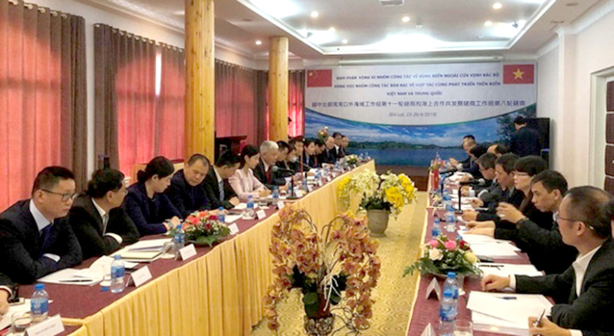 Việt Nam-Trung Quốc đàm phán vòng XIII Nhóm công tác về vùng biển ngoài cửa Vịnh Bắc Bộ