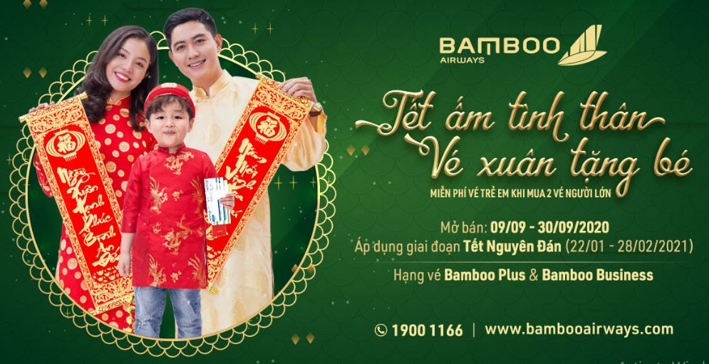 Tặng bé hành trình bay, Tết thêm nhiều yêu thương cùng Bamboo Airways