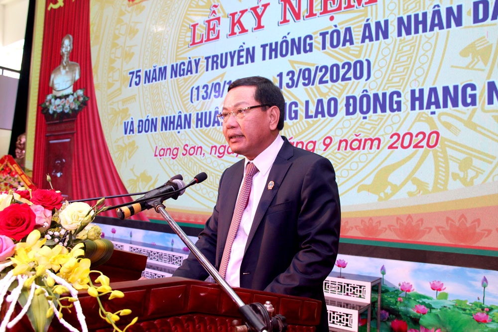 TAND tỉnh Lạng Sơn tổ chức lễ kỷ niệm 75 năm ngày Truyền thống TAND
