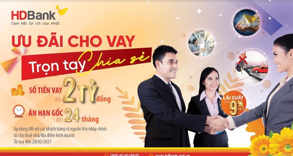 HDBank triển khai gói phục hồi kinh doanh cho doanh nghiệp siêu nhỏ