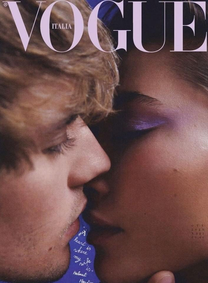 Justin Bieber và vợ tình tứ trên tạp chí Vogue 