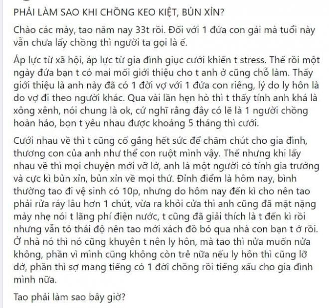 người chồng keo kiệt 0