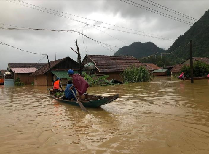 Thông tin mới nhất về tình hình mưa lũ tại Quảng Bình