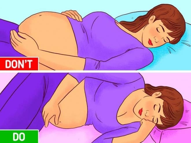 Tư thế tốt cho mẹ và thai nhi 2