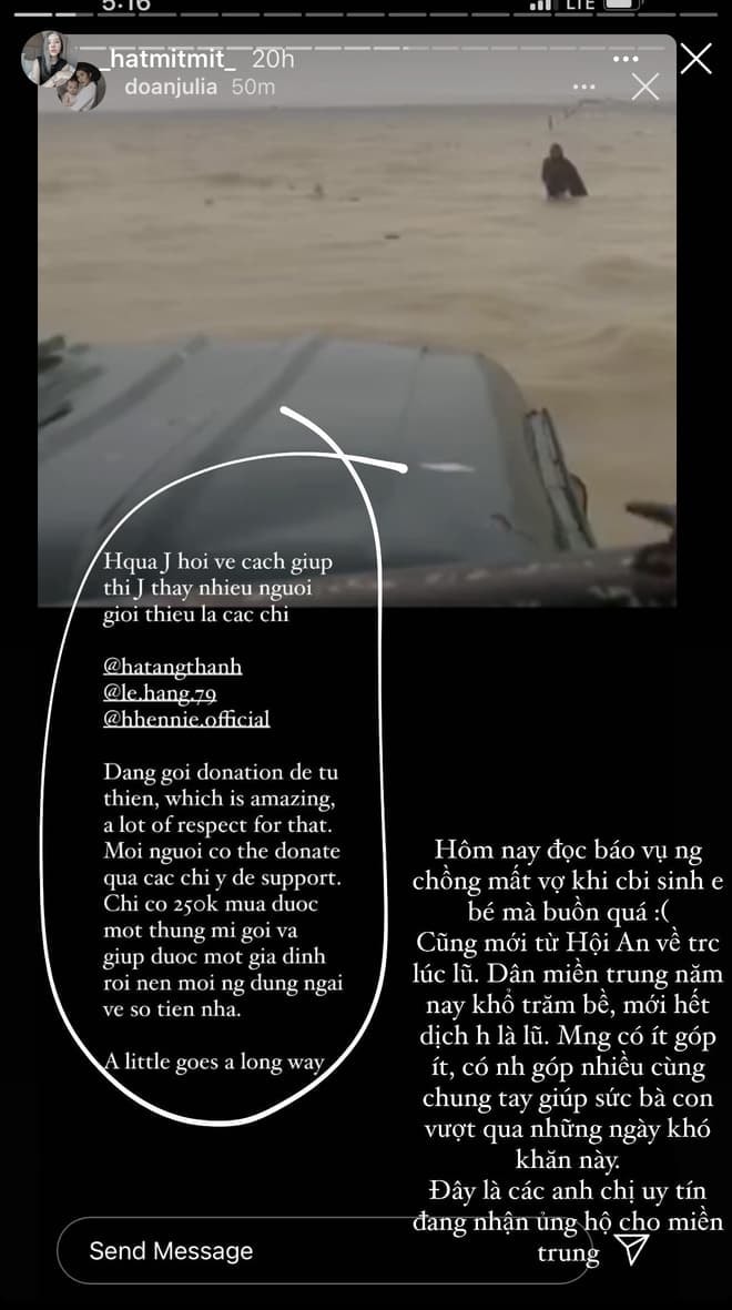 giới trẻ ủng hộ miền Trung 2