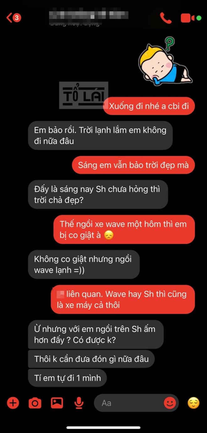 bạn gái đi SH 3