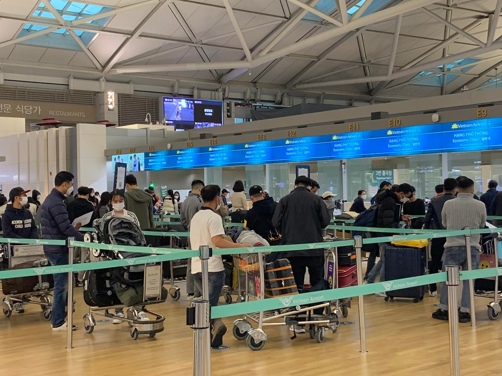 2 chuyến bay đưa gần 450 công dân Việt Nam từ Hàn Quốc về nước