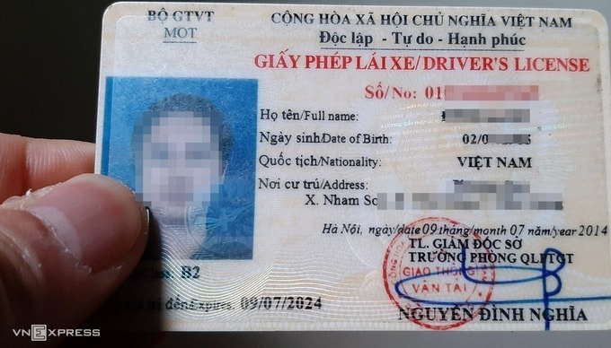 Bằng lái xe ôtô hiện nay. Ảnh: Bá Đô