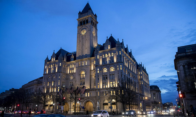 Khách sạn Quốc tế Trump tại thủ đô Washington hồi năm 2019. Ảnh: AP.