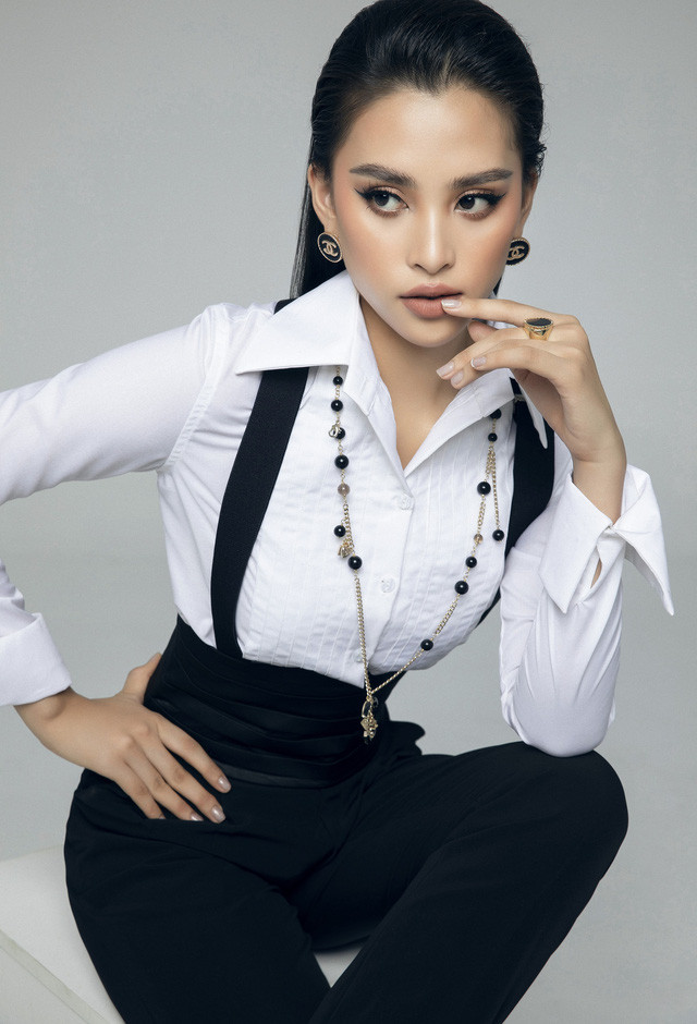 Khởi động “Người đẹp thời trang”, Hoa hậu Mỹ Linh, Tiểu Vy, Thùy Linh diện menswear cực ngầu - Ảnh 5.