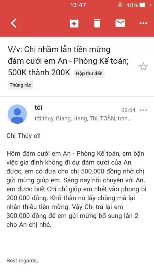 tiền mừng cưới 0