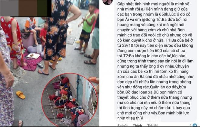 2 em bé bị cô chủ trọ đuổi khỏi phòng 0
