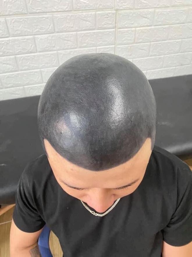 xăm hình lên đầu 0