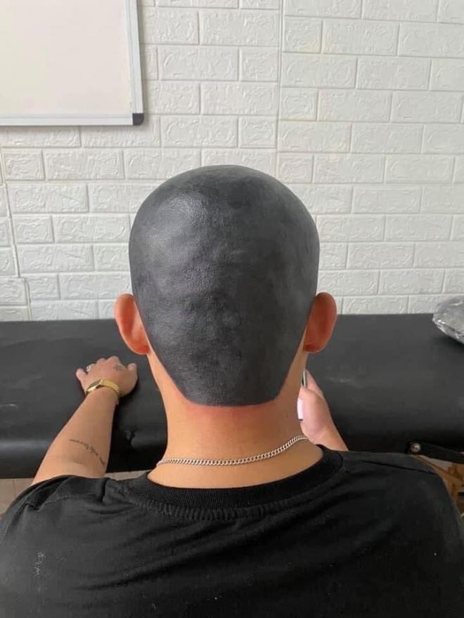 xăm hình lên đầu 2