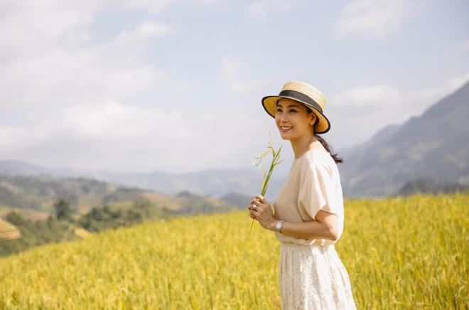 Hà Kiều Anh đi mù cang chải  1