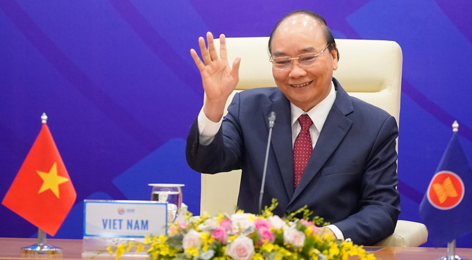 Thủ tướng Nguyễn Xuân Phúc chủ trì điều hành Hội nghị Cấp cao ASEAN lần thứ 37. Ảnh: VGP/Quang Hiếu