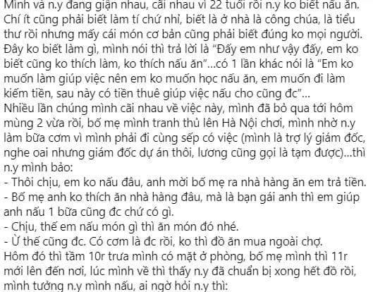 Con gái không biết nấu ăn  1