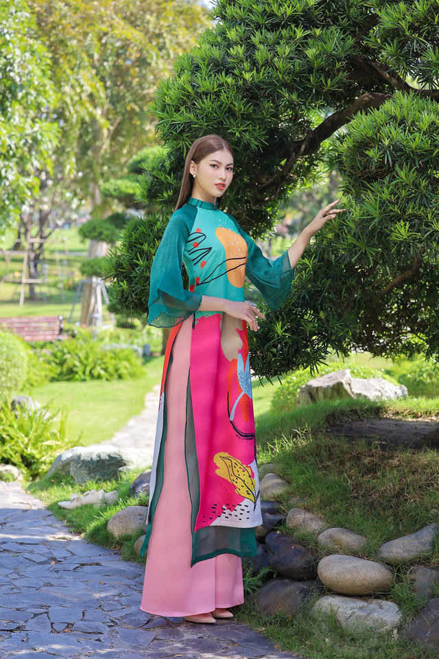 Á hậu Phương Anh, Ngọc Thảo gợi ý diện áo dài Tết nhiều màu - Ảnh 7.