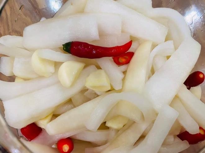 cách làm củ cải trắng ngâm chua ngọt   2