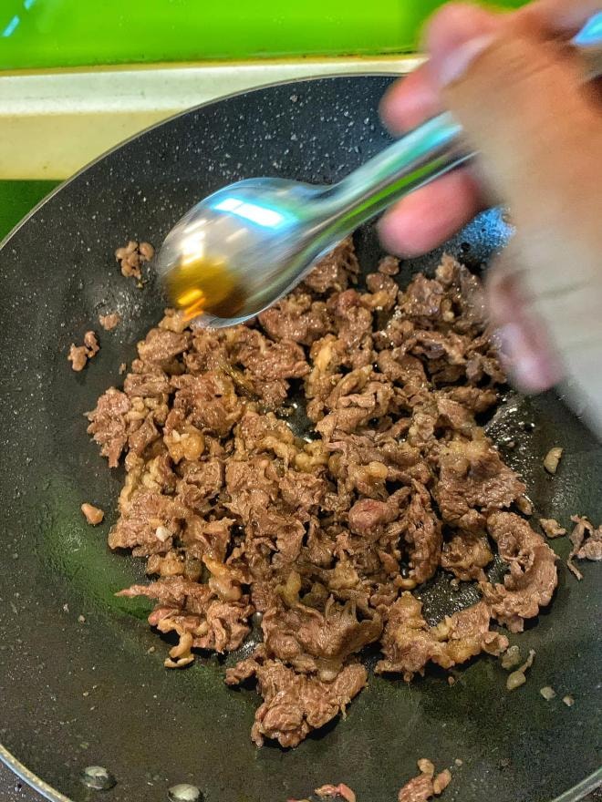 cách xào thịt bò  0