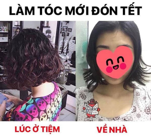 thảm họa làm tóc đón Tết 0