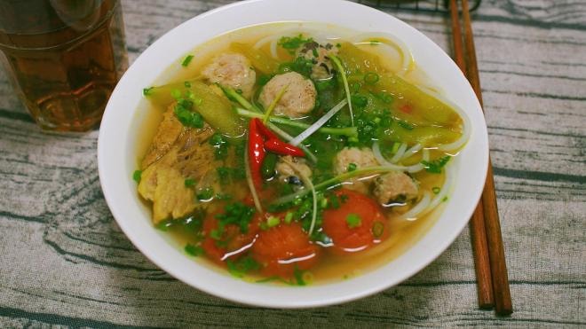 cách nấu bún dọc mùng  1