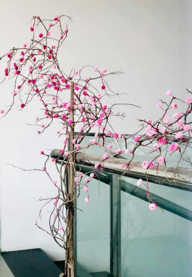làm hoa đào giả 1
