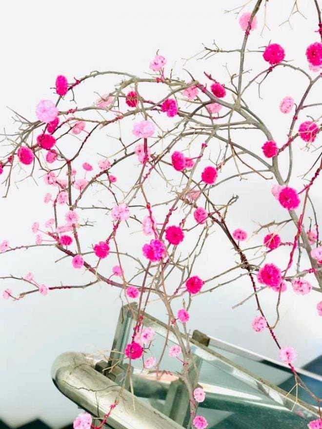 làm hoa đào giả 2