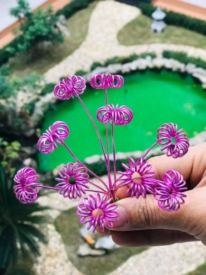 làm hoa đào giả 2