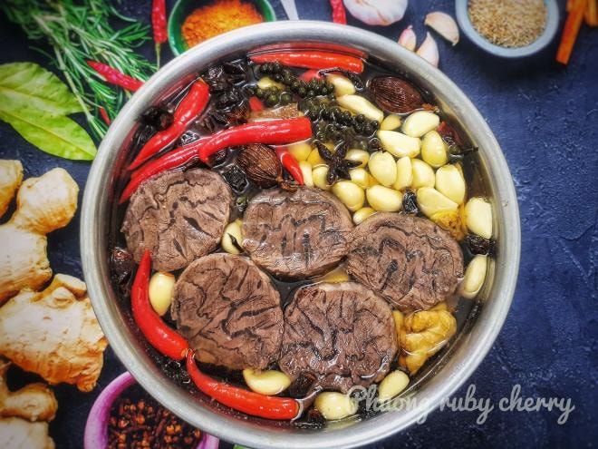 bắp bò ngâm ngũ vị 2