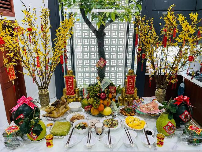 sao Việt mâm cơm cúng Tất niên 5 sao Việt mâm cơm cúng Tất niên 5