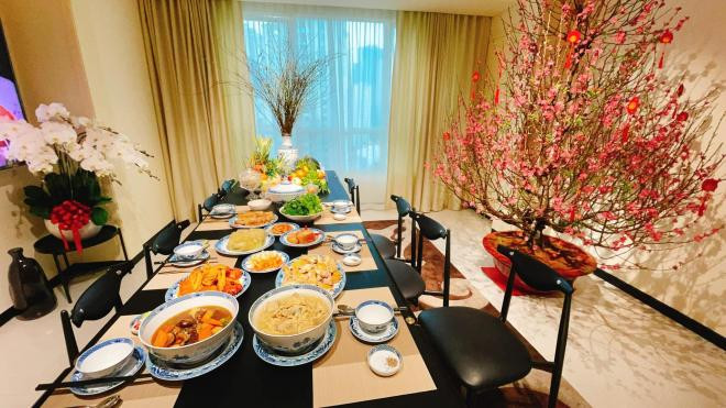 sao Việt mâm cơm cúng Tất niên 2 sao Việt mâm cơm cúng Tất niên 2