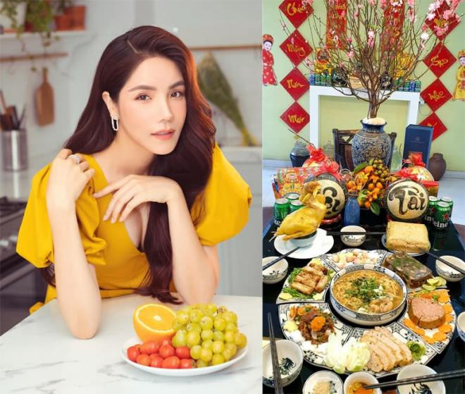 cơm cúng Tất niên của sao Việt 3 cơm cúng Tất niên của sao Việt 3