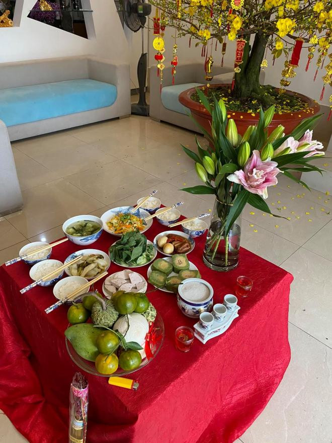 cơm cúng Tất niên của sao Việt 5 cơm cúng Tất niên của sao Việt 5