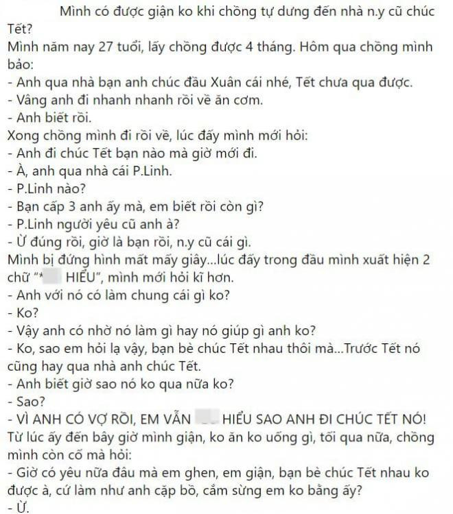 chồng đi chúc Tết nhà người yêu cũ 0