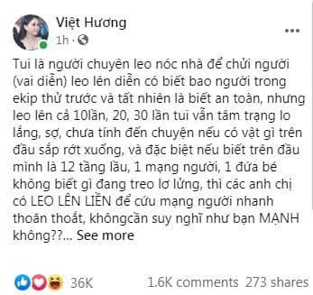 cứu cháu bé, cháu bé rơi từ tầng 12, anh nguyễn ngọc mạnh, anh hùng giữa đời thường, cháu bé rơi từ ban công, việt hương, cư dân mạng tranh cãi