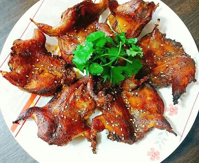 chiên chim bồ câu  0