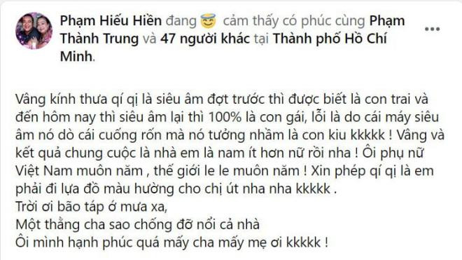 vợ Hiếu Hiền mang bầu 0