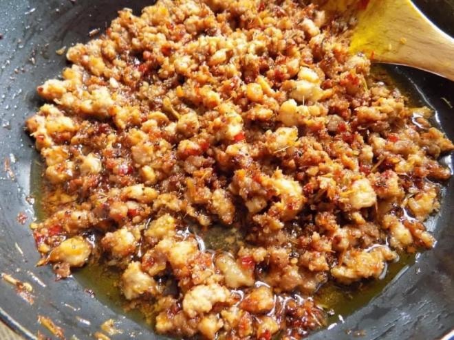 cách làm thịt chưng mắm tép 0