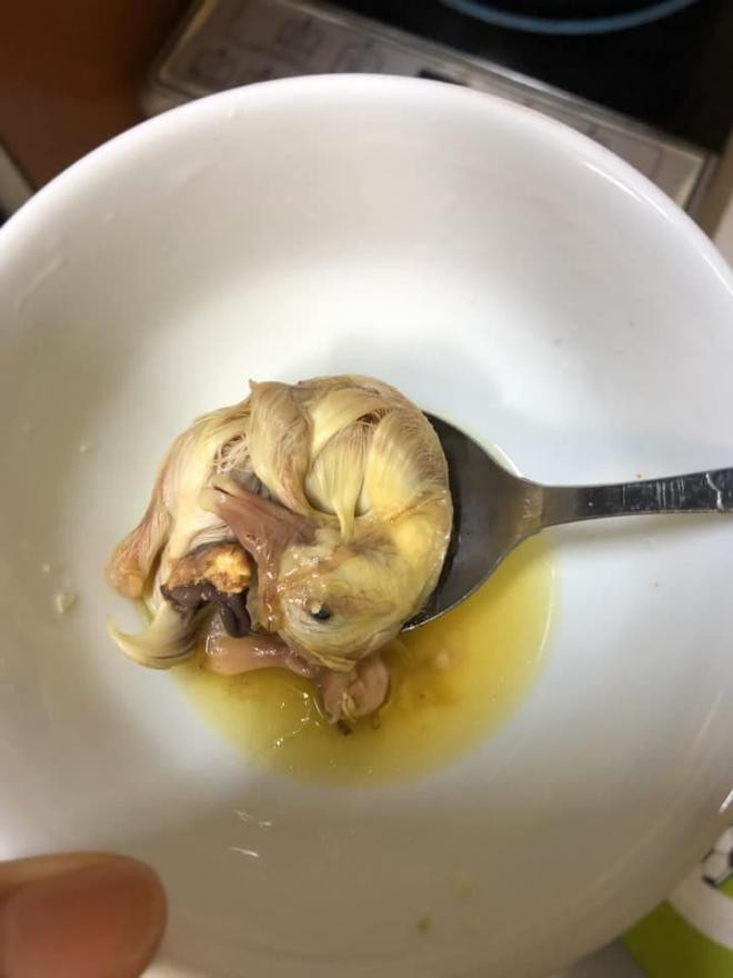 ăn vịt lộn bỏ con 0
