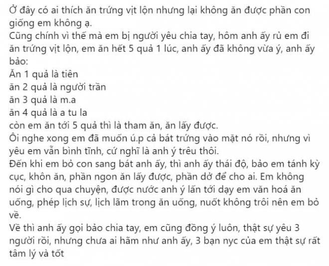 ăn vịt lộn bỏ con 1