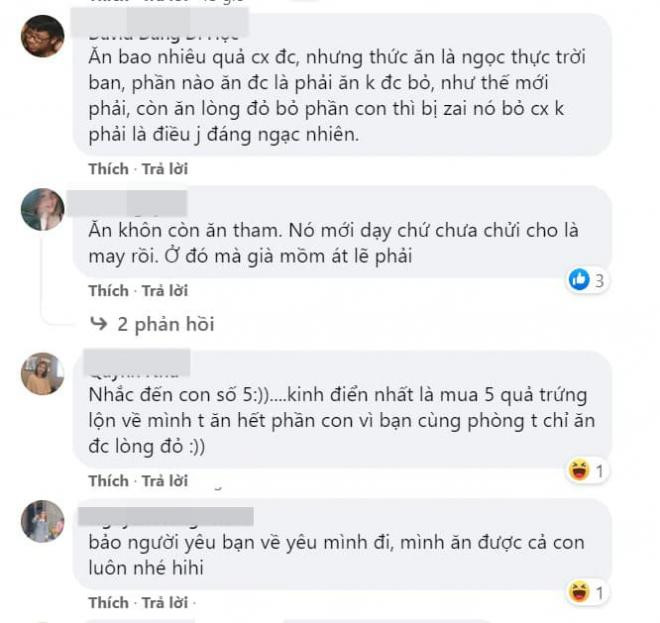 ăn vịt lộn bỏ con 1