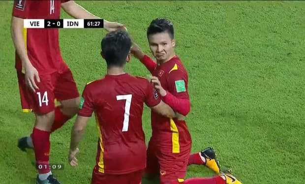 Quang Hải ghi bàn cho Việt Nam tại trận đấu với Indonesia, tình cũ ...