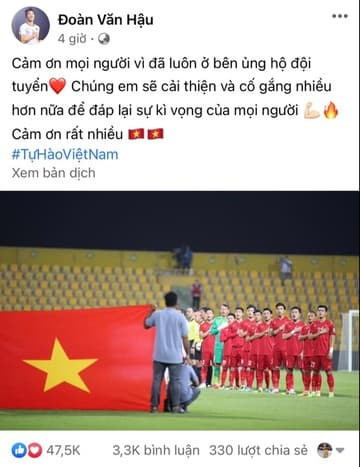chia sẻ của đội tuyển Việt Nam 10