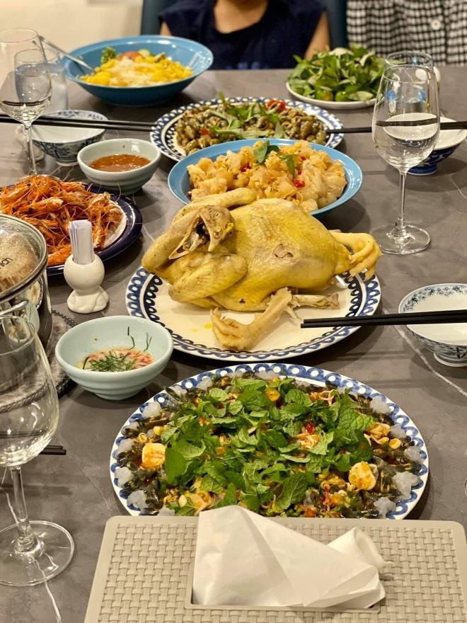 Ngân Khánh nấu ăn  8