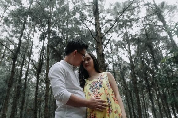 Hà Anh mag bầu lần hai   1