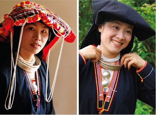 Để phân biệt các nhóm Dao, chủ yếu dựa vào sự khác nhau trong bộ trang phục của người phụ nữ.